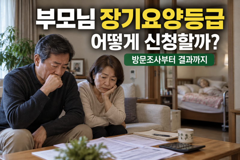 장기요양등급 신청방법 2026｜부모님 등급신청, 방문조사부터 결과까지