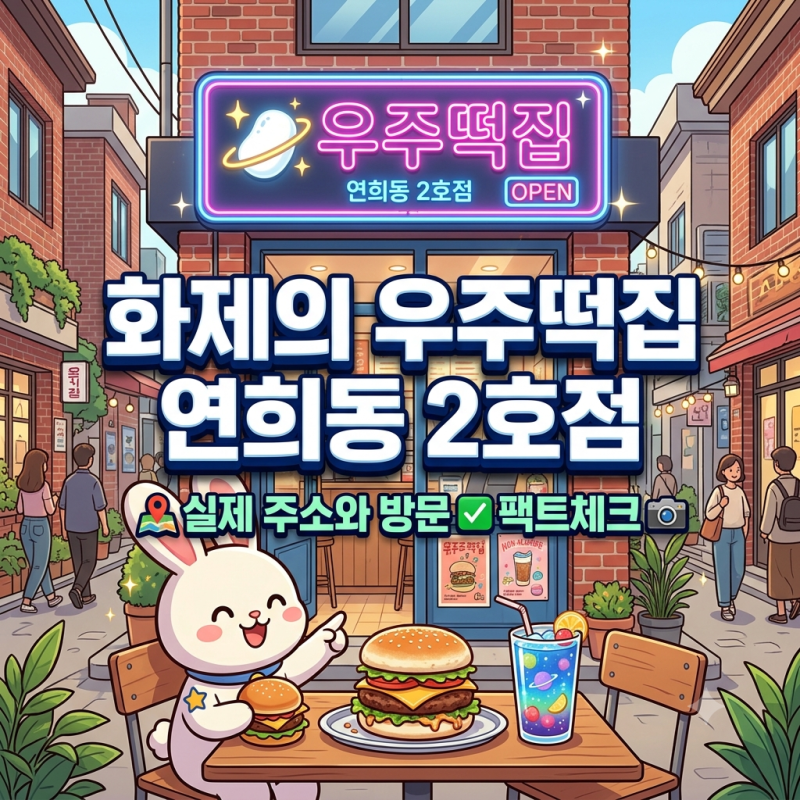 우주떡집 위치 연희동 2호점 주소와 팝업 종료 팩트체크