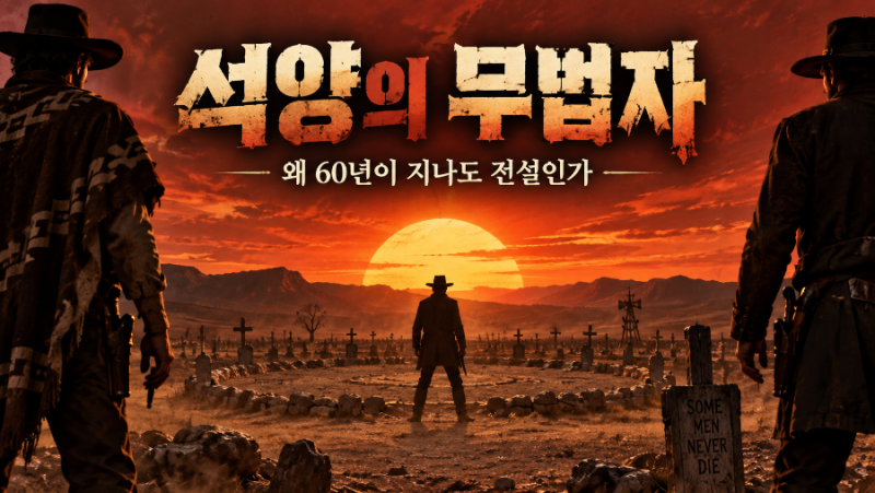 석양의 무법자, 왜 60년이 지나도 전설인가 클린트 이스트우드보다 강렬했던 세 남자, 남북전....