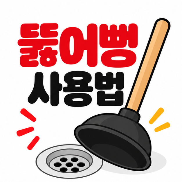 눌러야 할까 당겨야 할까? 뚫어뻥 사용법 간단 종결