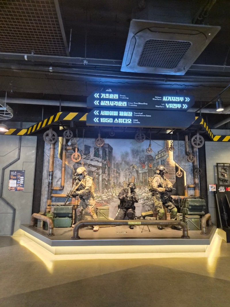 論山(ノンサン)の子供と行ける場所、サンシャインランド、ミリタリー体験館の軍装備から1950スタジオまで