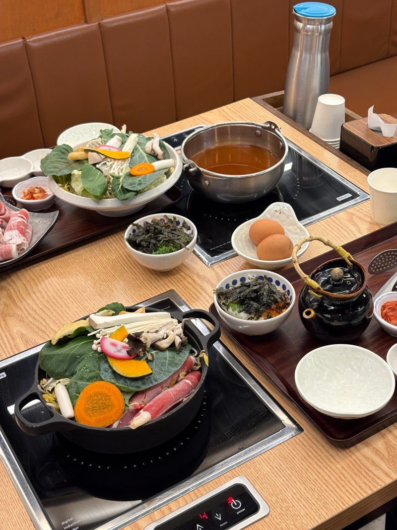 인천 샤브샤브 맛집 송도 트리플스트리트 맛집 삼청동샤브 | 1인 샤브샤브 먹고 온 후기
