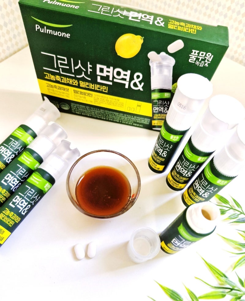 풀무원 녹즙 30년 노하우를 담은 그린샷 면역&고농축 과채와 멀티비타민