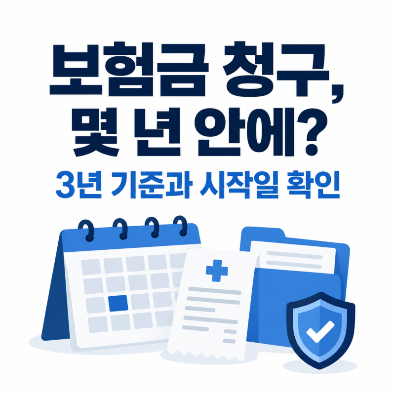 보험금 청구, 몇 년 안에 해야 할까? 3년 기준과 시작일 확인