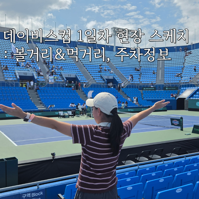 데이비스컵 1일차 후기, 권순우 정현 승리! 현장 볼거리 먹거리 주차 티켓구매혜택 꼭 확인하....