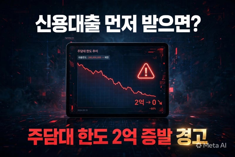 신용대출 먼저 받으면 주담대 한도 얼마나 줄어들까? DSR 3단계 핵심 분석