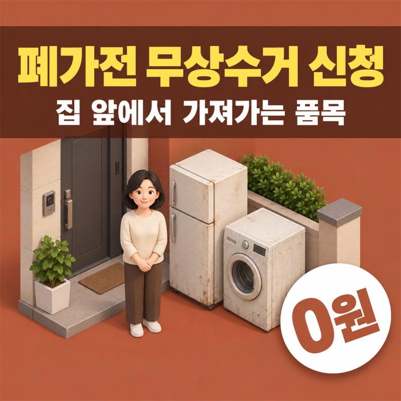 폐가전 무상수거 신청 대상 품목, 소형가전만 있으면