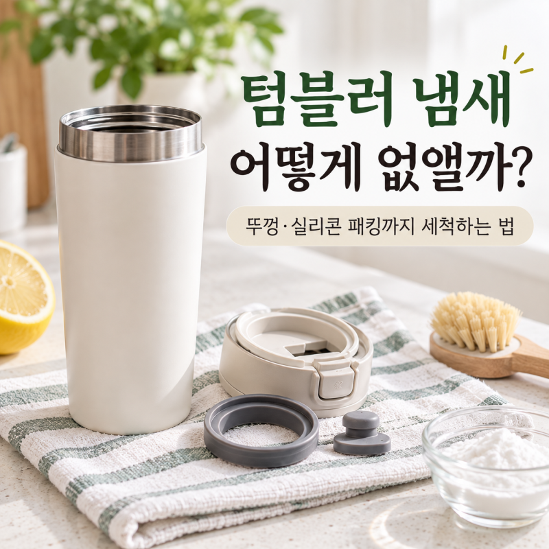 텀블러 씻었는데 왜 냄새날까? 냄새 제거와 실리콘 패킹 세척법