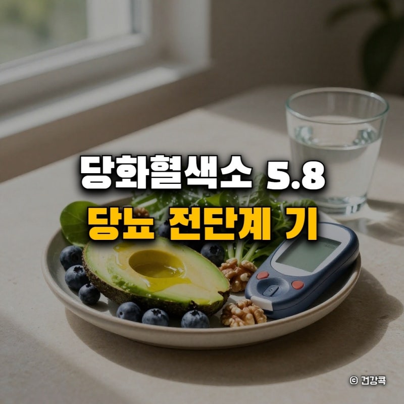 당화혈색소 5.8 당뇨 전단계 기준과 정상 수치 관리법