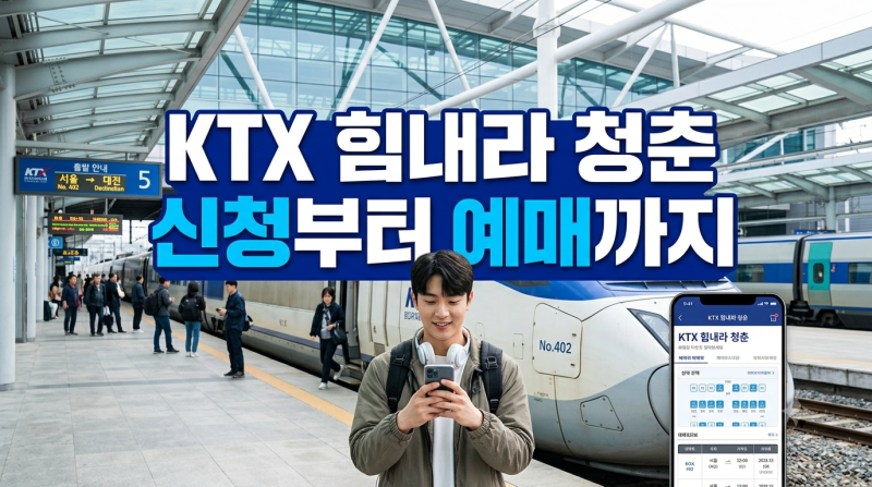 힘내라 청춘 KTX 할인 신청 순서와 예매 팁