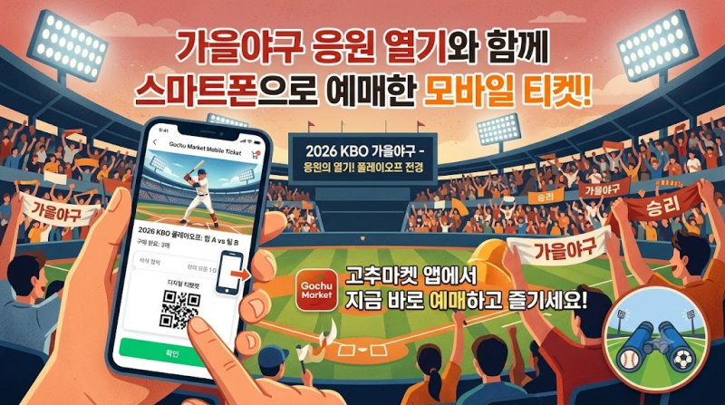 가을야구 피켓팅 성공법! 2026 KBO 포스트시즌 인터파크 예매 일정과 취소표 꿀팁 총정리