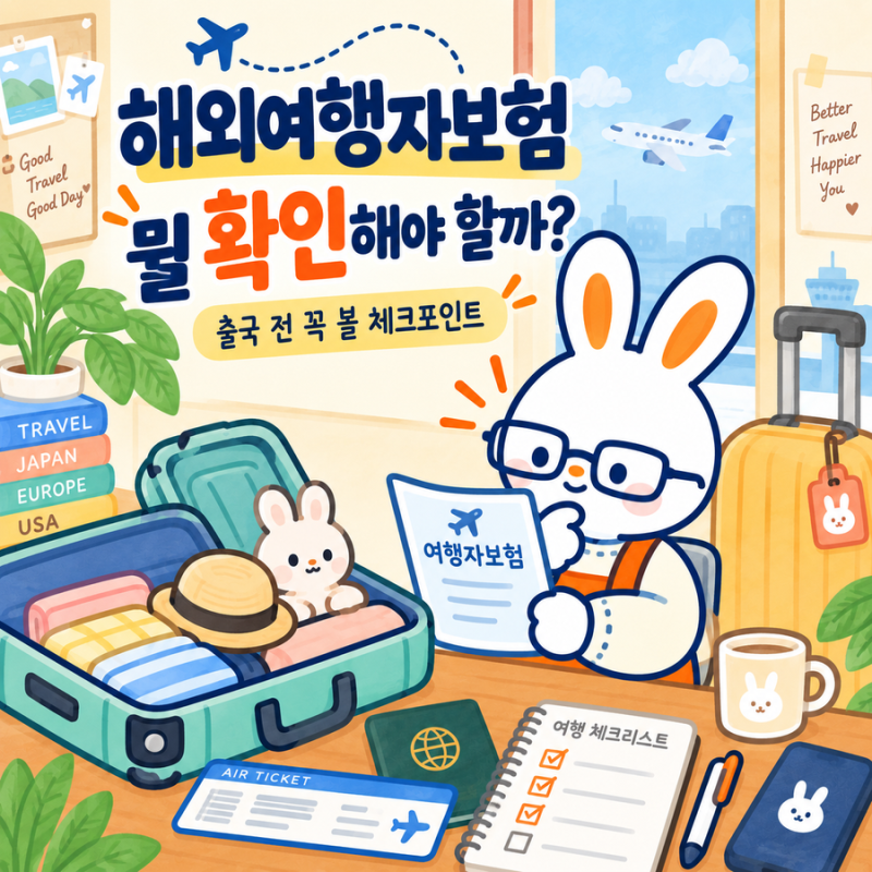 해외여행자보험 가입 전, 무엇을 확인해야 할까요?