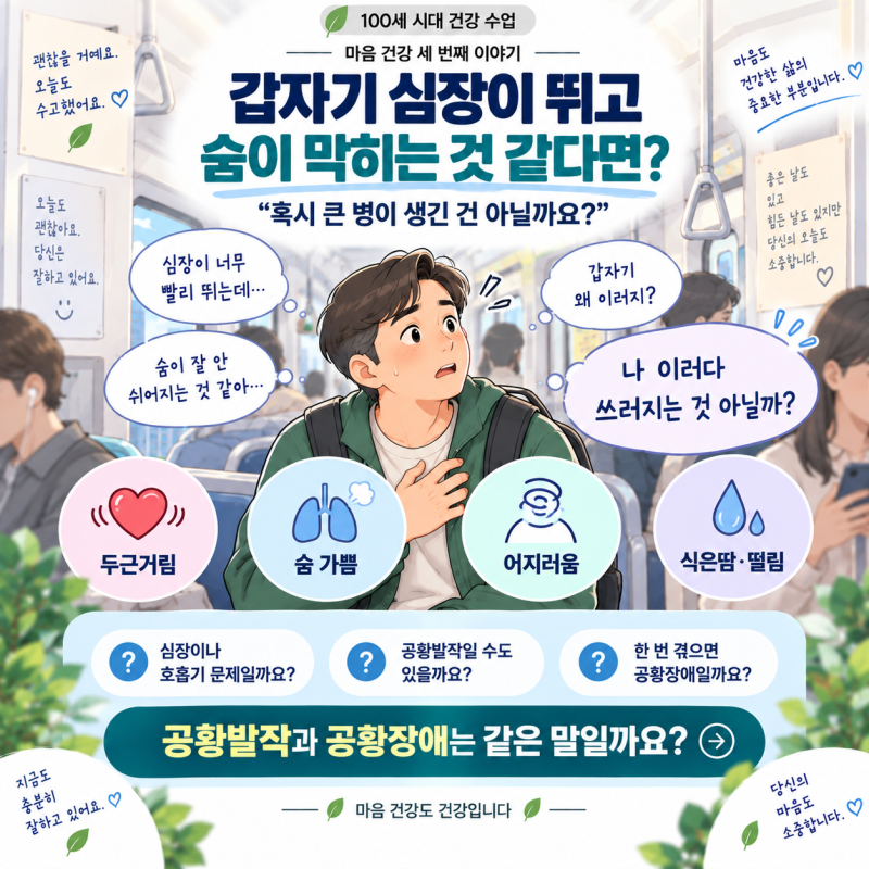 공황장애란 무엇일까요?｜갑자기 숨이 막히고 심장이 뛰는 이유
