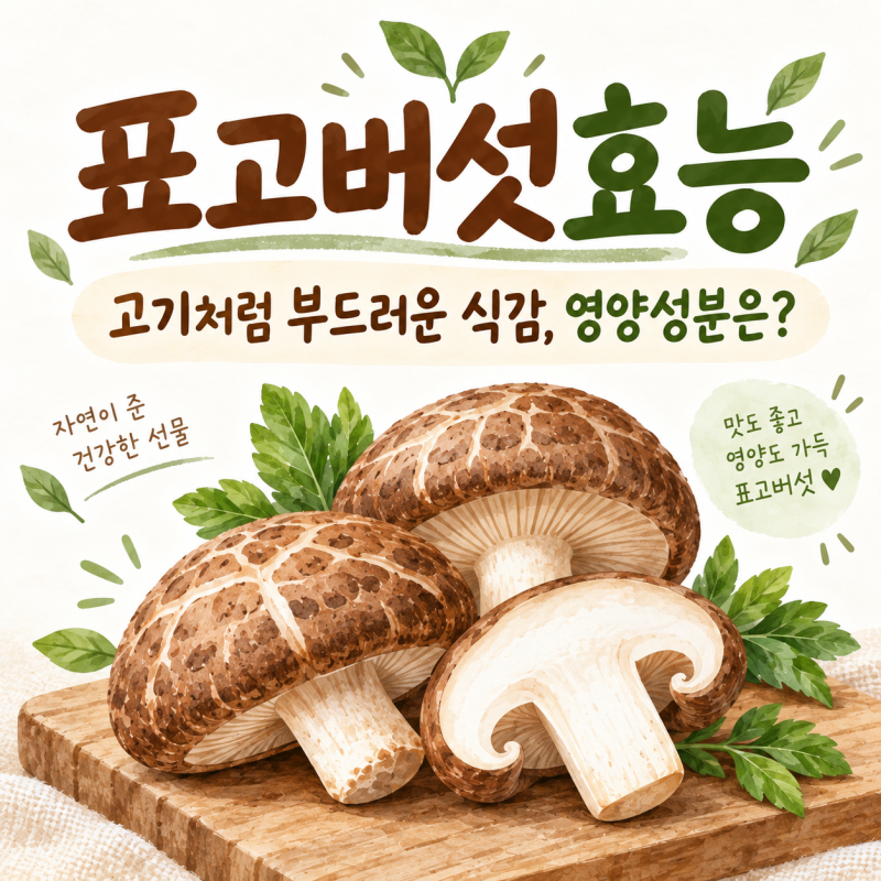 표고버섯효능 고기처럼 부드러운 식감, 칼로리·영양성분·먹는법까지