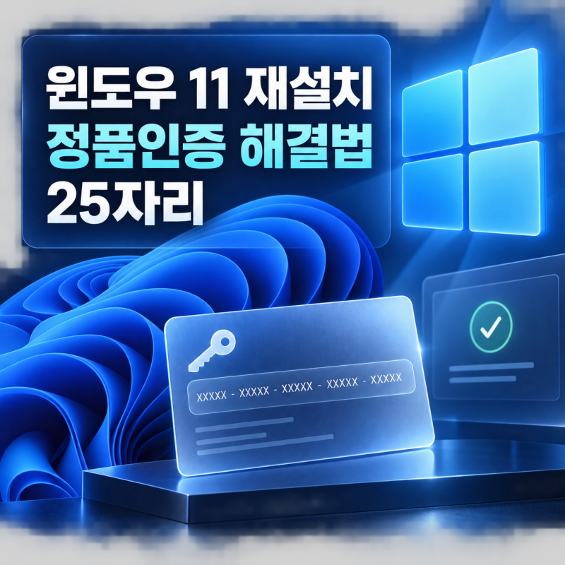 윈도우 11 정품인증 방법, 완제품 PC 펌웨어 자동 활성화와 재설치 팁