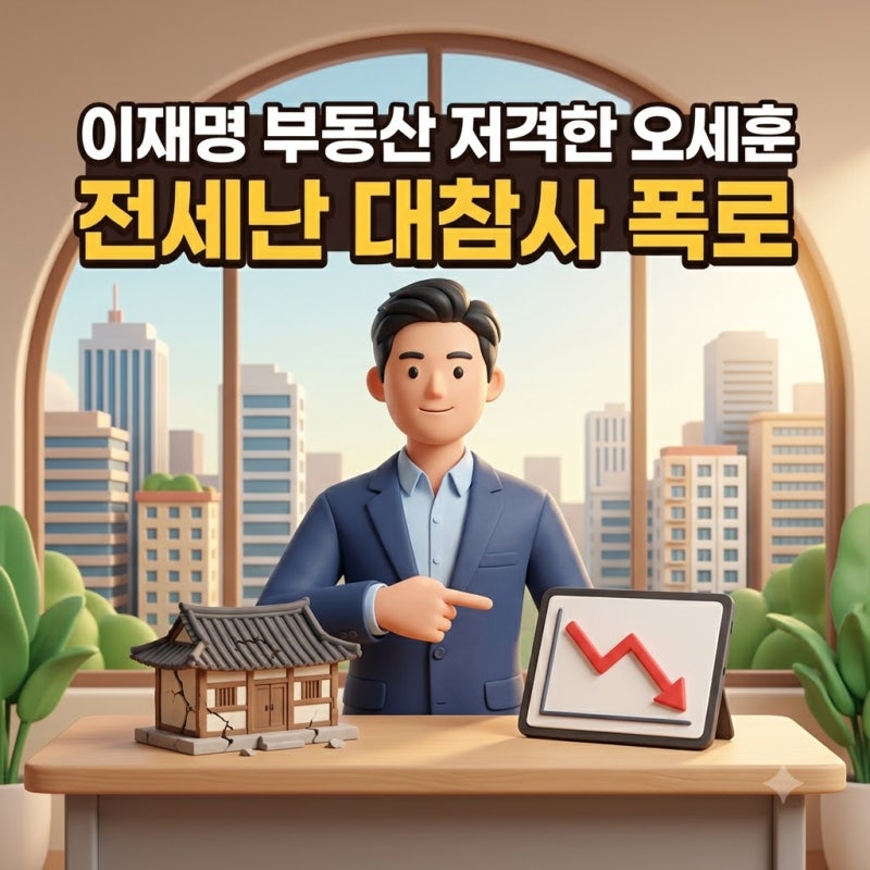 오세훈 이재명 부동산 갈등, 지지율 하락 진짜 이유는?