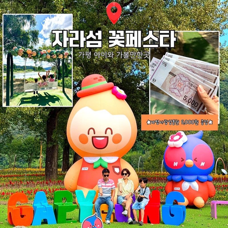 경기도 가평 자라섬 꽃 페스타 축제 입장료 먹거리 주차 총정리