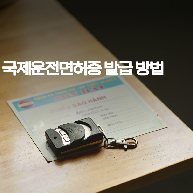 국제운전면허증 발급 방법 일본 렌트카 여행 준비물·발급 장소·수수료 후기
