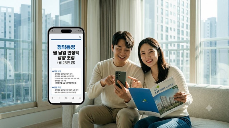 주택청약종합저축 월 납입 인정액 상향 기준과 소득공제 한도 총정리