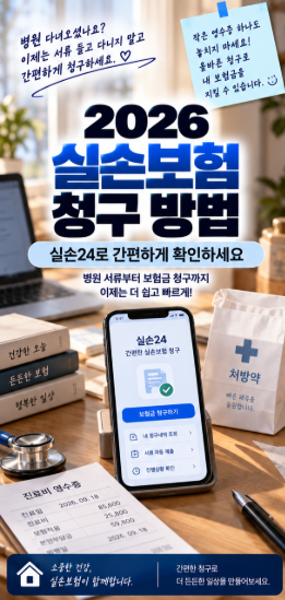 2026 실손보험 청구 방법｜실손24로 병원비 간편하게 청구하는 법