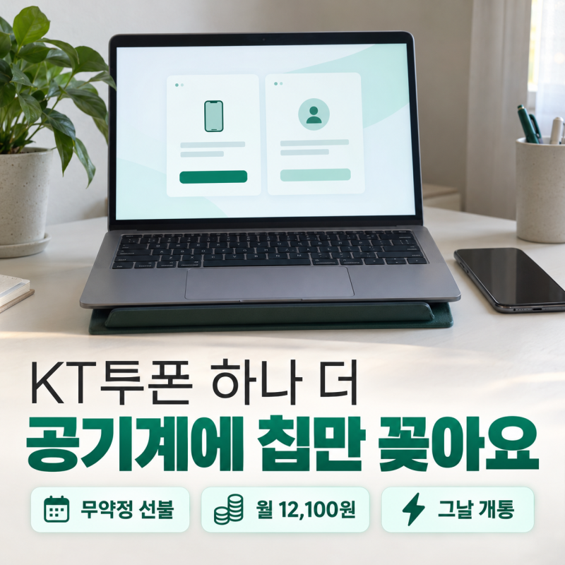 KT투폰 업무용 한 대 더, 공기계에 선불폰개통하는 유심교체방법까지