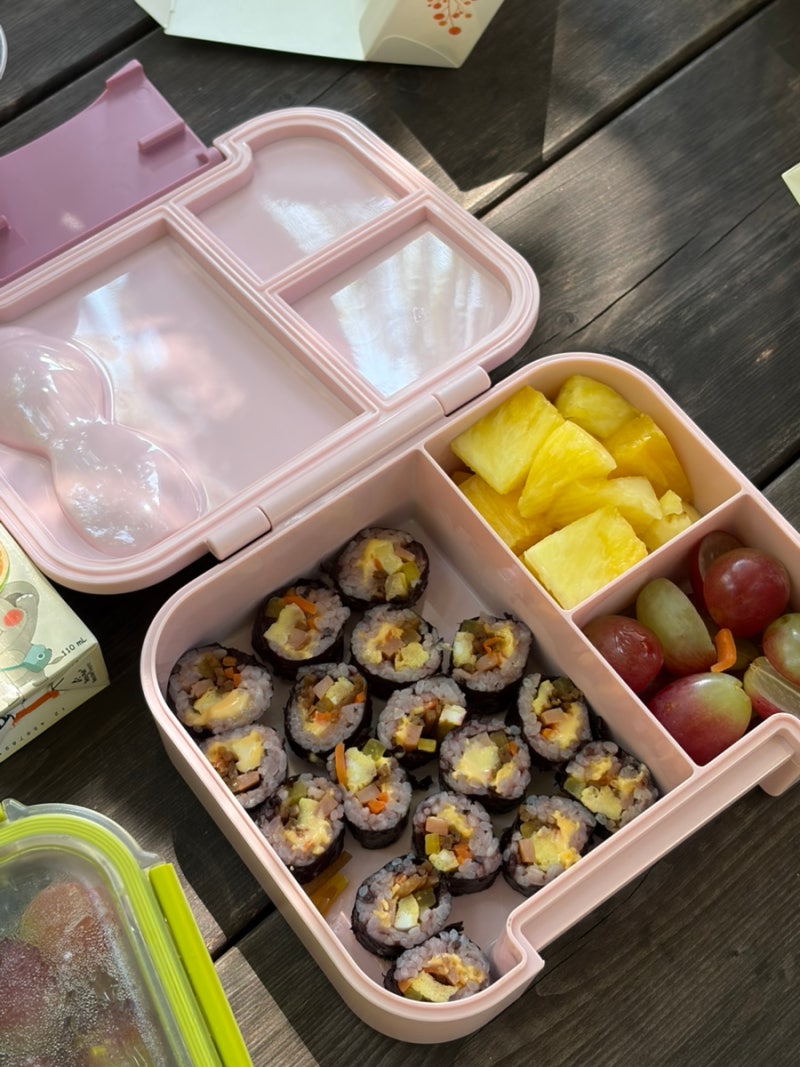 어린이집&유치원 소풍도시락 [칼오스카 보냉 도시락] / 도시락통 사용 후기 / 도시락통 추천
