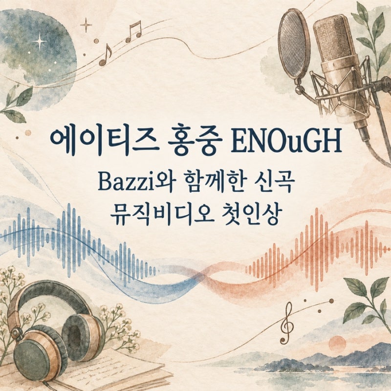 에이티즈 홍중 ENOuGH｜Bazzi와 함께한 신곡, 뮤직비디오 첫인상