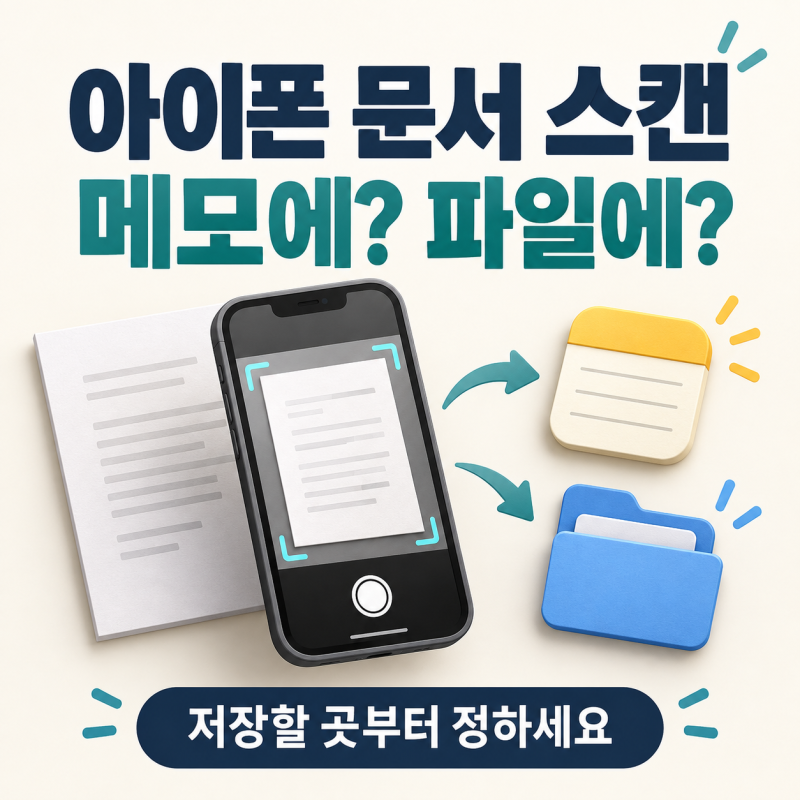 아이폰 문서 스캔, 메모와 파일 중 어디에 저장해야 할까?