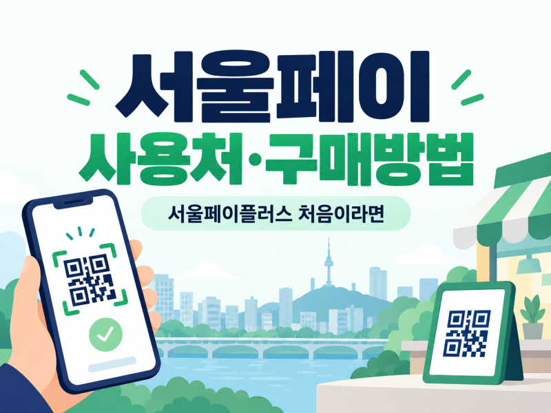 서울페이 사용처·구매방법, 서울페이플러스 처음이라면