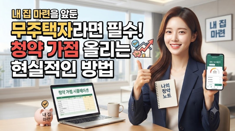 내집 마련을 앞둔 무주택자라면 필수, 청약 가점 올리는 현실적인 방법