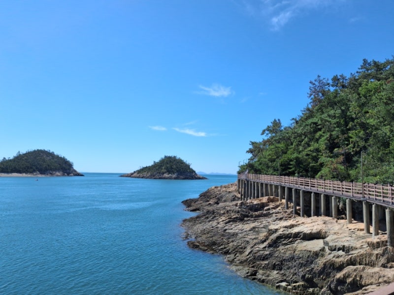 군산 여행, 고군산군도 선유도 명품둘레길(선유1구항~옥돌해변 데크 산책로), 장자도 장자교 ....