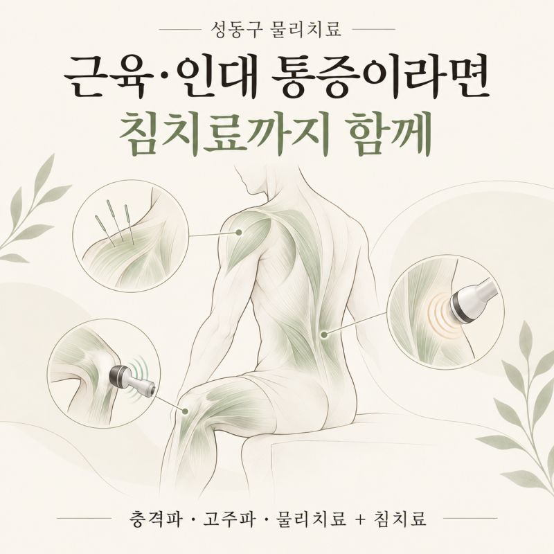 성동구 물리치료, 근육·인대 통증이라면 침치료까지 함께 받아보세요
