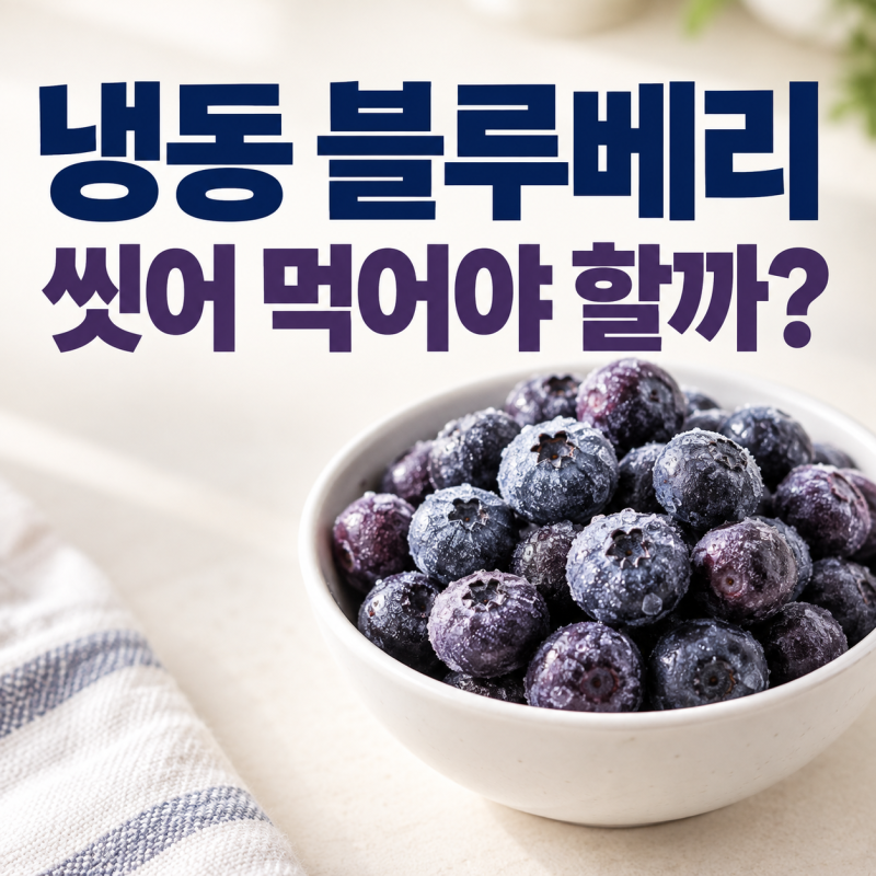 냉동 블루베리 씻어 먹어야 할까? 생과와 영양 차이까지 알아봤어요