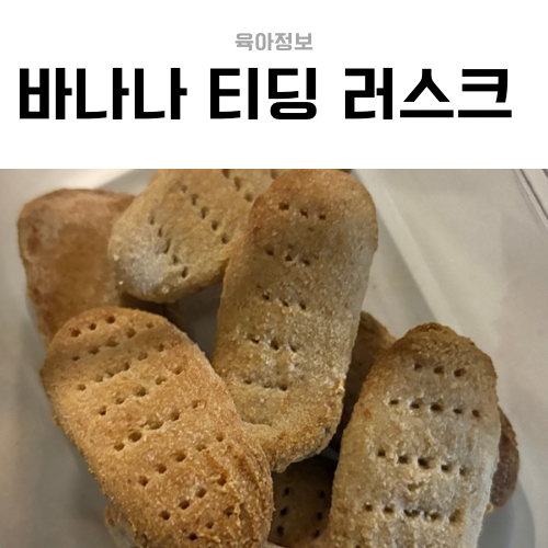 개월 아기 티딩러스크 만들기｜몇개월부터? 바나나 쌀가루 에어프라이어 간식