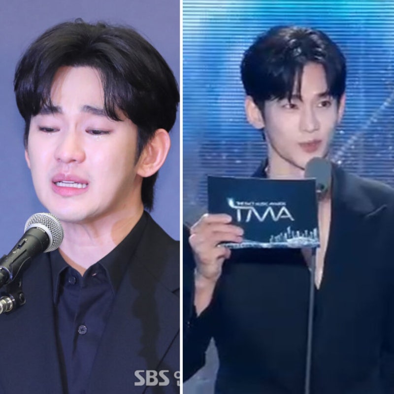 "1년6개월 공백 맞아?" 김수현, 너무나 여유로운 모습 복귀 충격...임영웅 시상자로