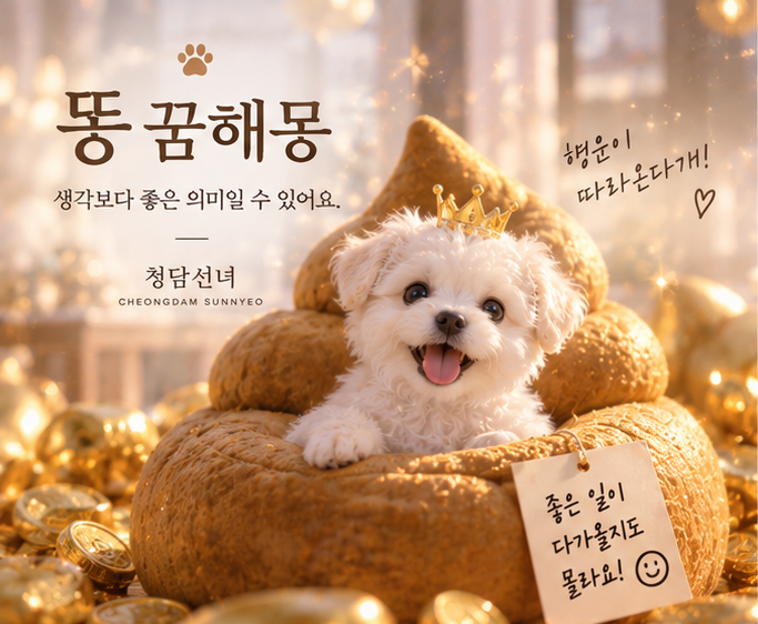 똥 꿈해몽｜똥 싸는 꿈, 똥 묻는 꿈, 변기에 똥이 가득한 꿈은 재물운일까?