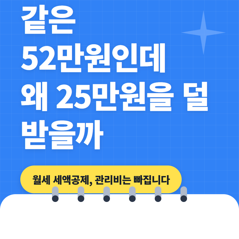 월세 세액공제, 관리비는 왜 빠질까