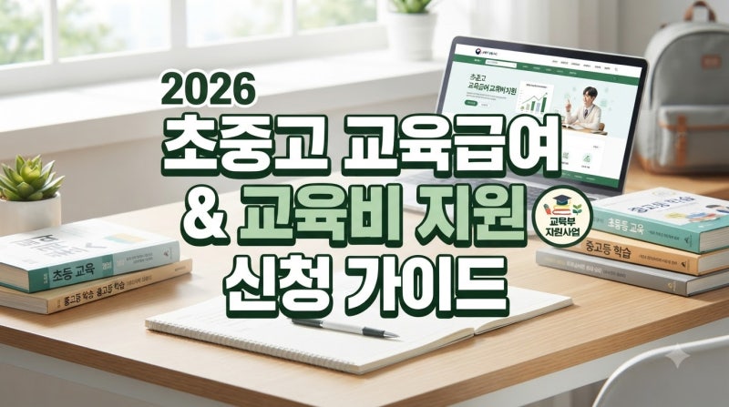 2026 초중고 학생 교육급여 및 교육비 지원 신청방법(+신청 기준, 지원 금액, 신청 꿀팁)
