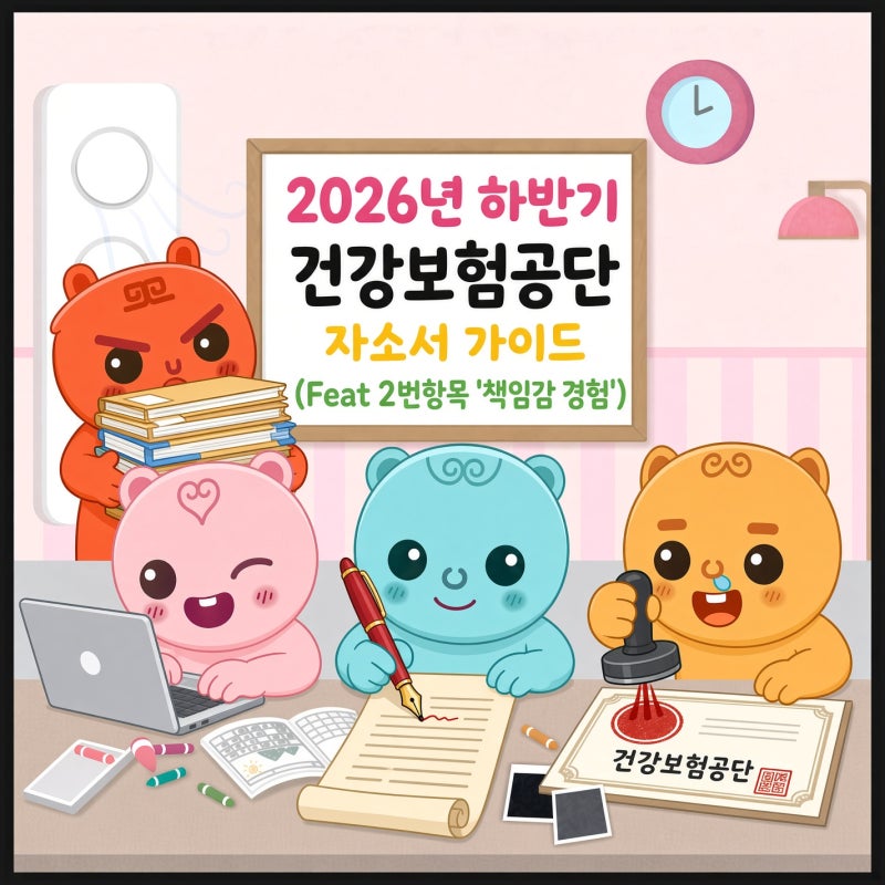 2026년 하반기 국민건강보험공단(건보) 자기소개서 가이드 (2번항목 책임감있게 해결했던 경....