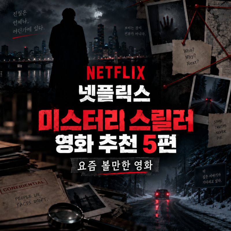 넷플릭스 미스터리 스릴러 영화 추천 5편, 요즘 볼만한 영화
