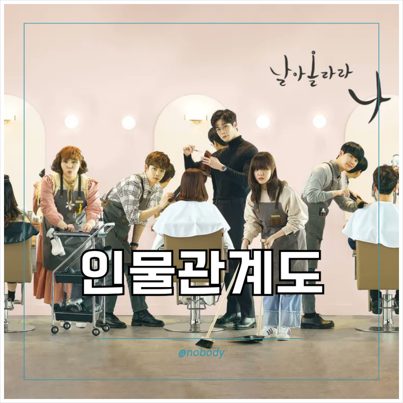 JTBC 드라마 날아올라라 나비 인물관계도