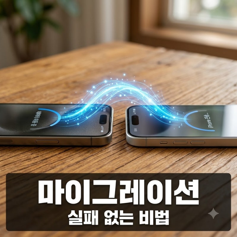 아이폰 마이그레이션 방법 비교 추천 어떤 게 가장 빠를까?
