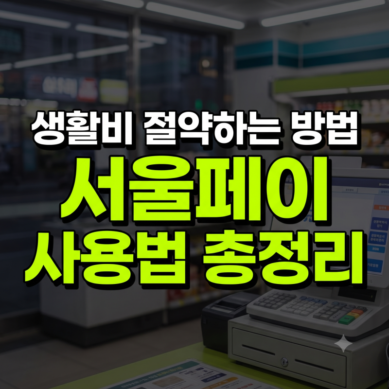 서울페이 사용법 온라인 사용처 가맹점 조회 결제 방법 (+qr 카드 편의점)