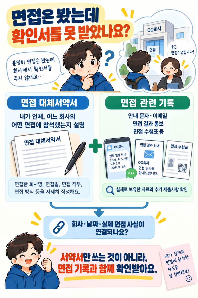 실업급여 면접확인서, 회사가 안 써주면 구직활동을 인정받을 수 없나요?
