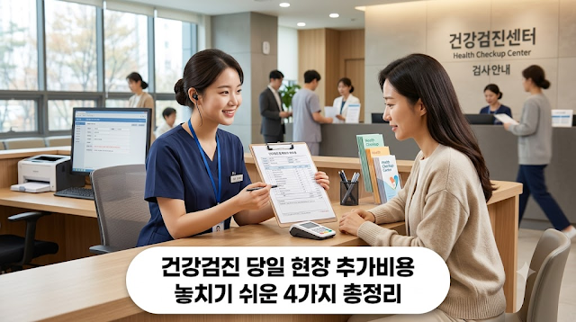 건강검진 당일 현장 추가되는 비용은? 수면비·조직검사·용종절제·초음파비용