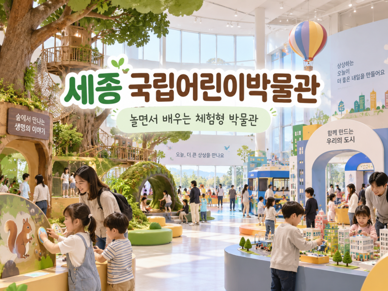 세종 국립어린이박물관, 아기숲속부터 도시 체험까지 놀면서 배우기