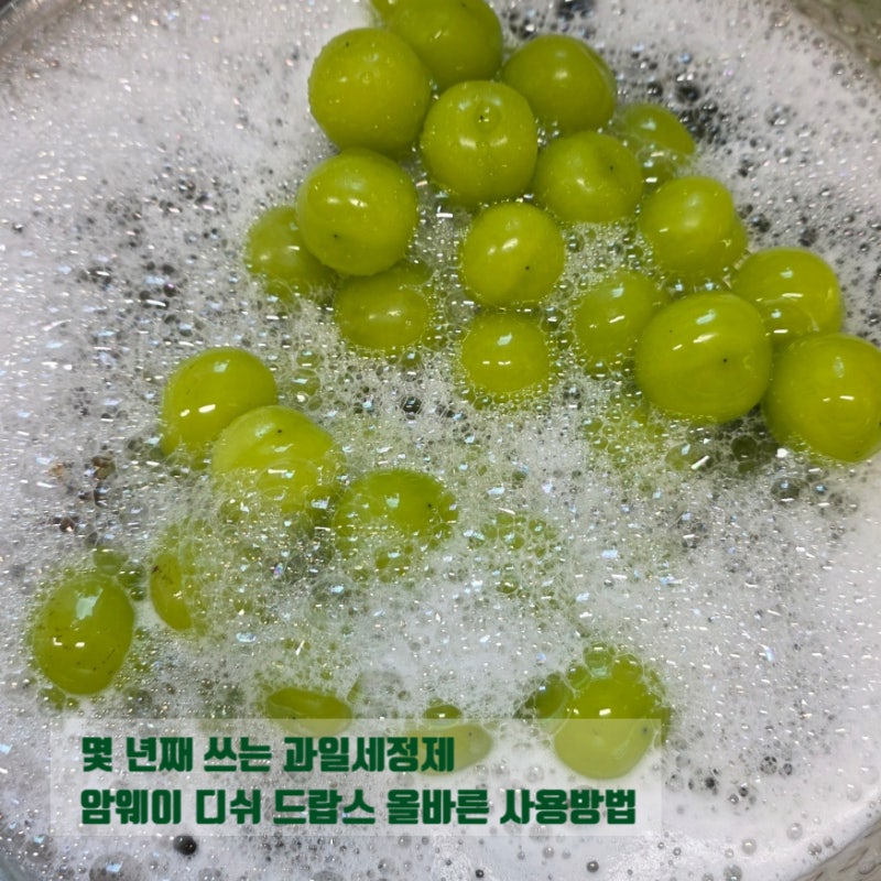 암웨이 디쉬드랍스 과일·채소 세정제, 몇 년째 사용하는 과일 세정제 추석 명절과일 깨끗하....