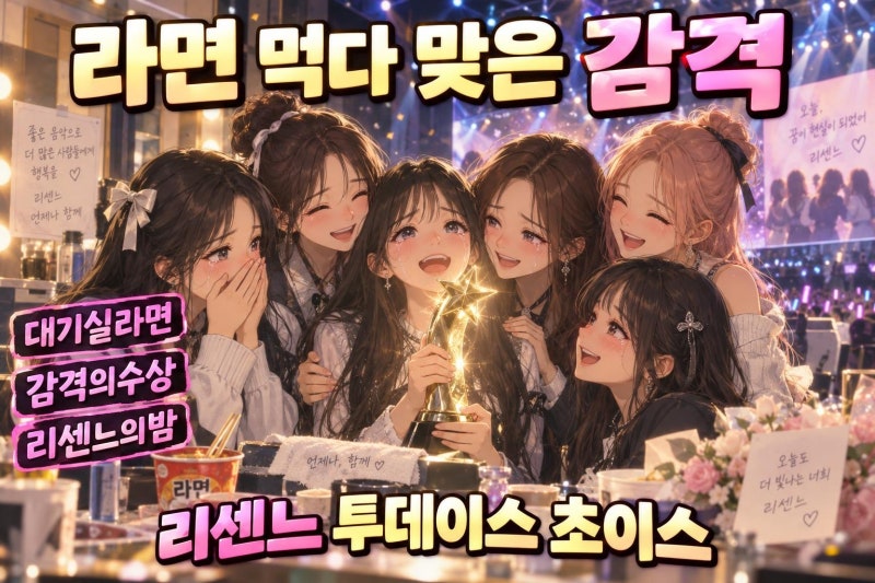 리센느, 대기실 라면 먹다 맞은 감격의 순간…2026 TMA 투데이스 초이스 의미