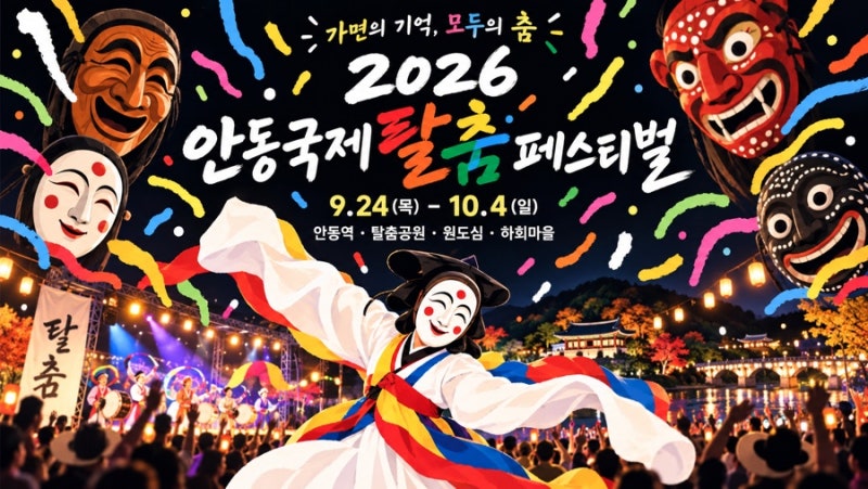 2026 안동국제탈춤페스티벌｜9월 24일 개막, 하회마을 선유줄불놀이까지 안동 가볼만한곳