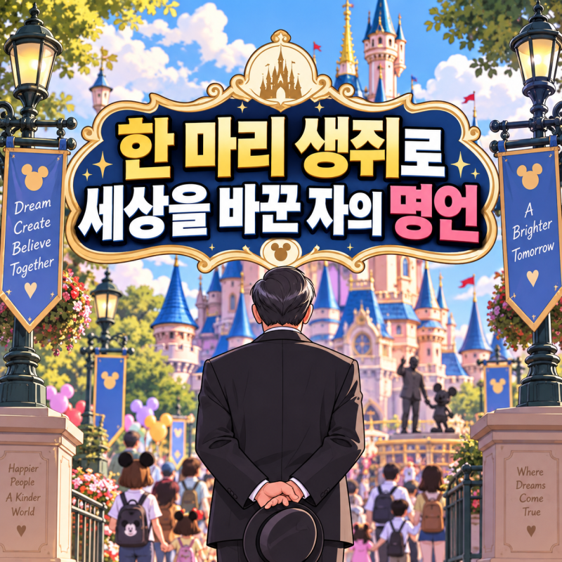 한 마리 생쥐로 세상을 바꾼 「월트 디즈니」의 명언